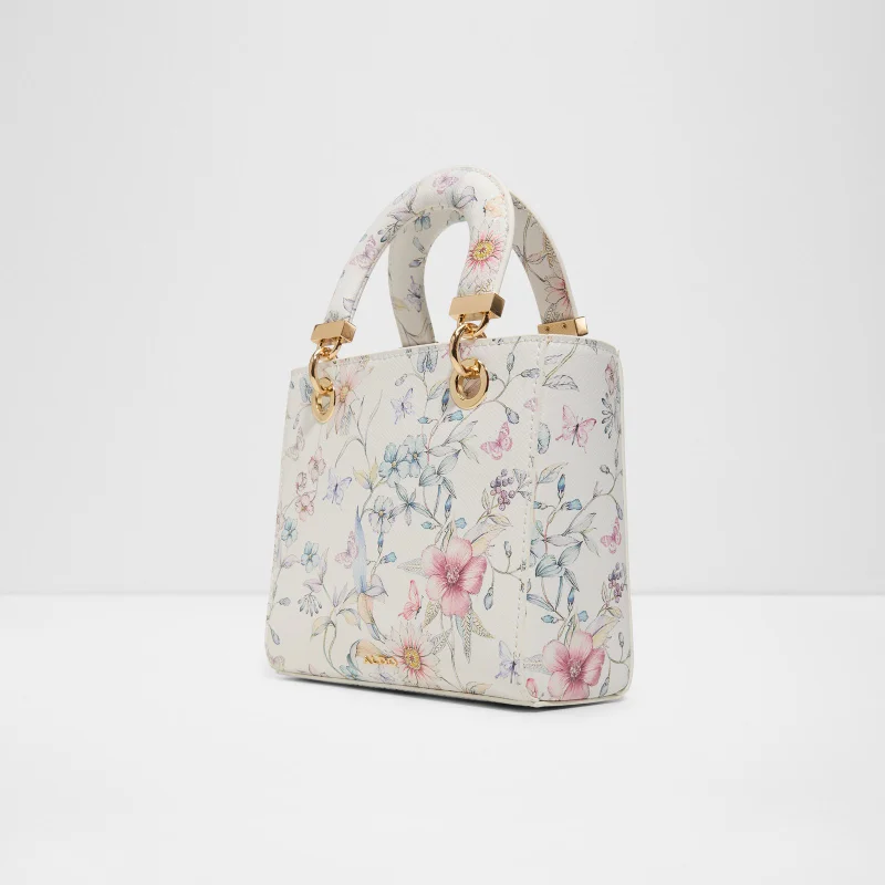 الدو Florense women's floral printed satchel bag.